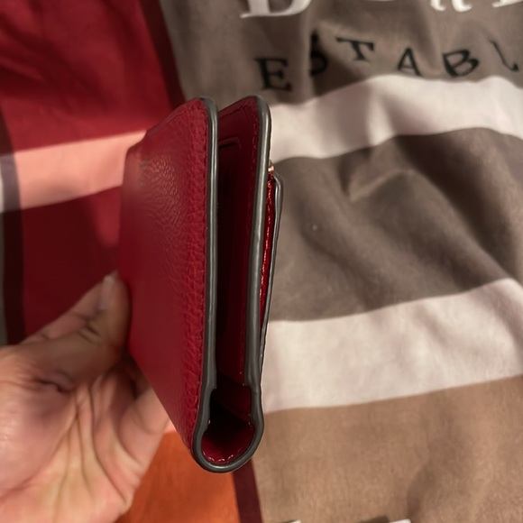 NWT Kate Spade Red Pebbled Leather Wallet - Picture 3 of 7